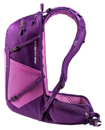 Deuter Speed Lite Pro 17L SL exterior pockets keep essentials within quick reach.