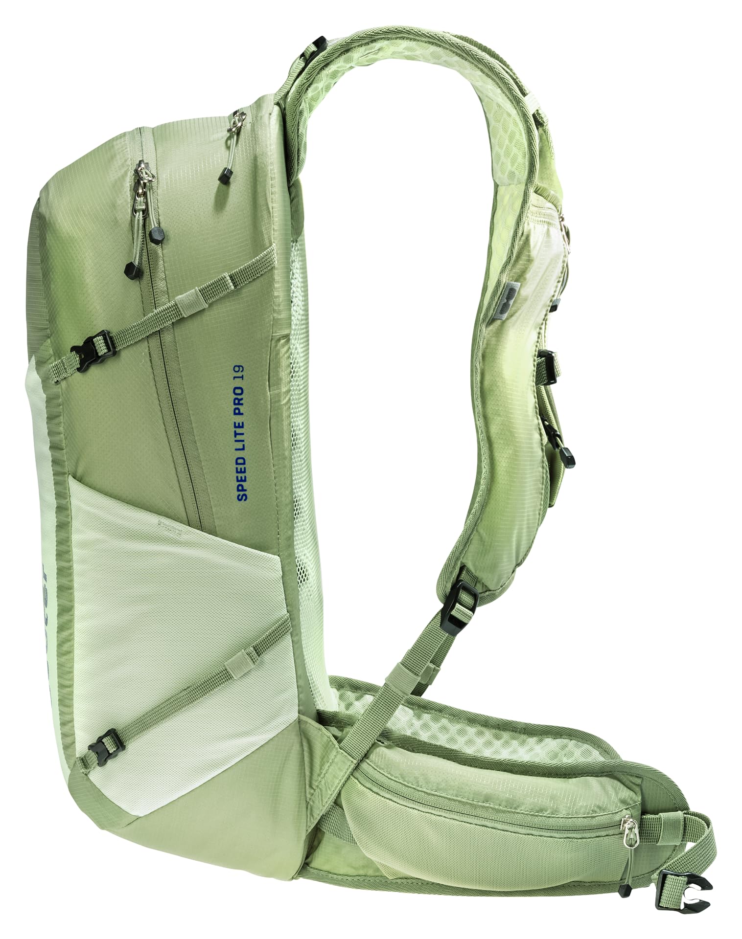 Deuter Speed Lite Pro 19L hip fins provide stable, comfortable load support.