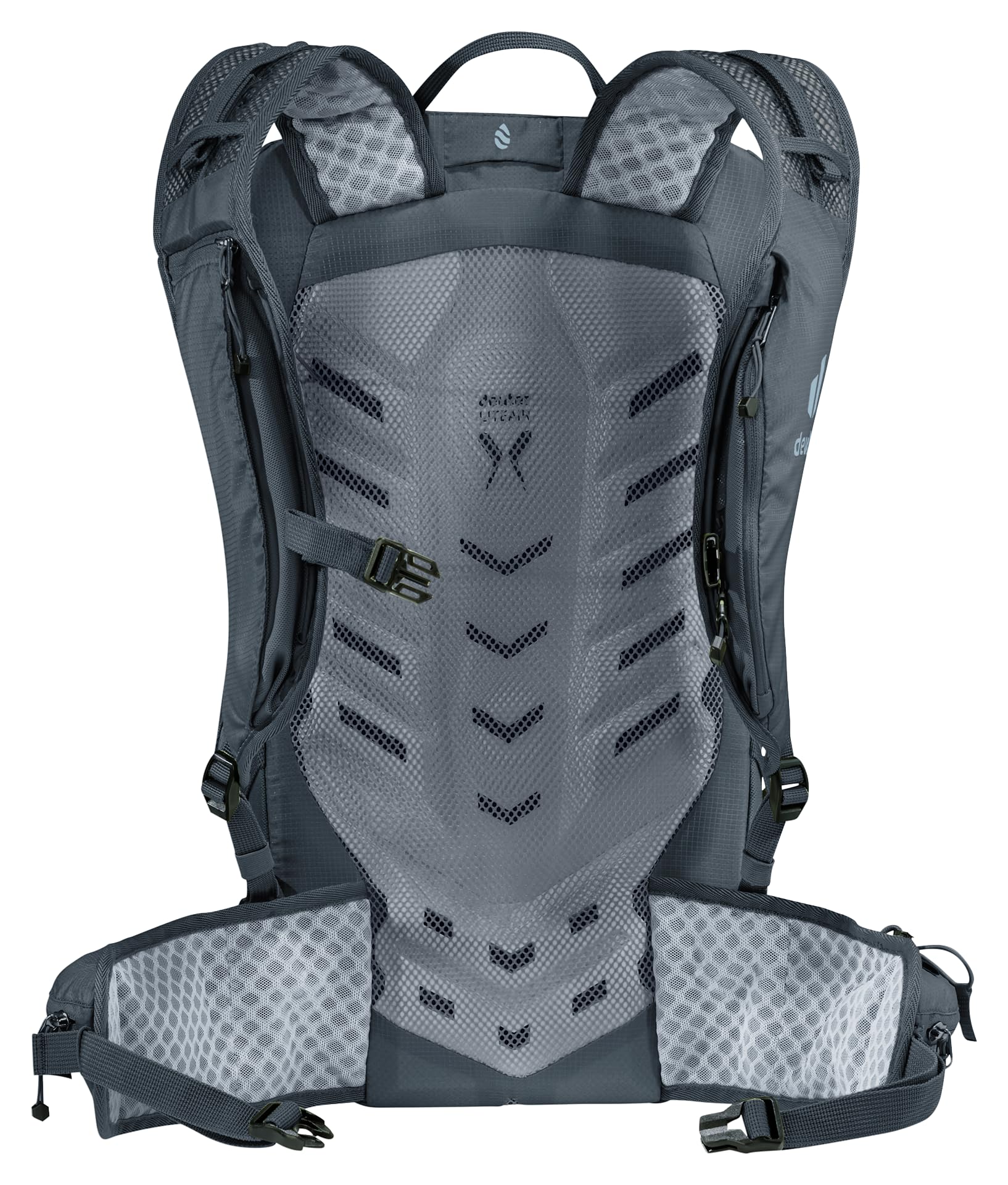 Deuter Speed Lite Pro 19L hydro backpack side pockets for quick-access essentials.
