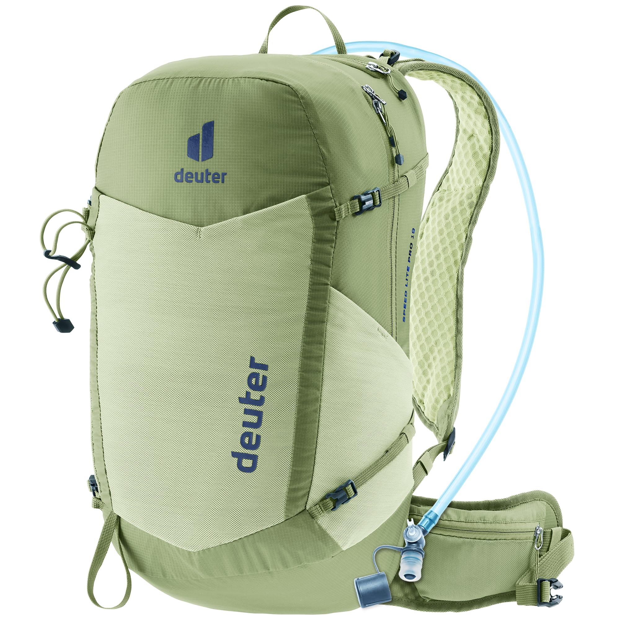 Deuter Speed Lite Pro 19L hydro backpack on trail for speed hiking.