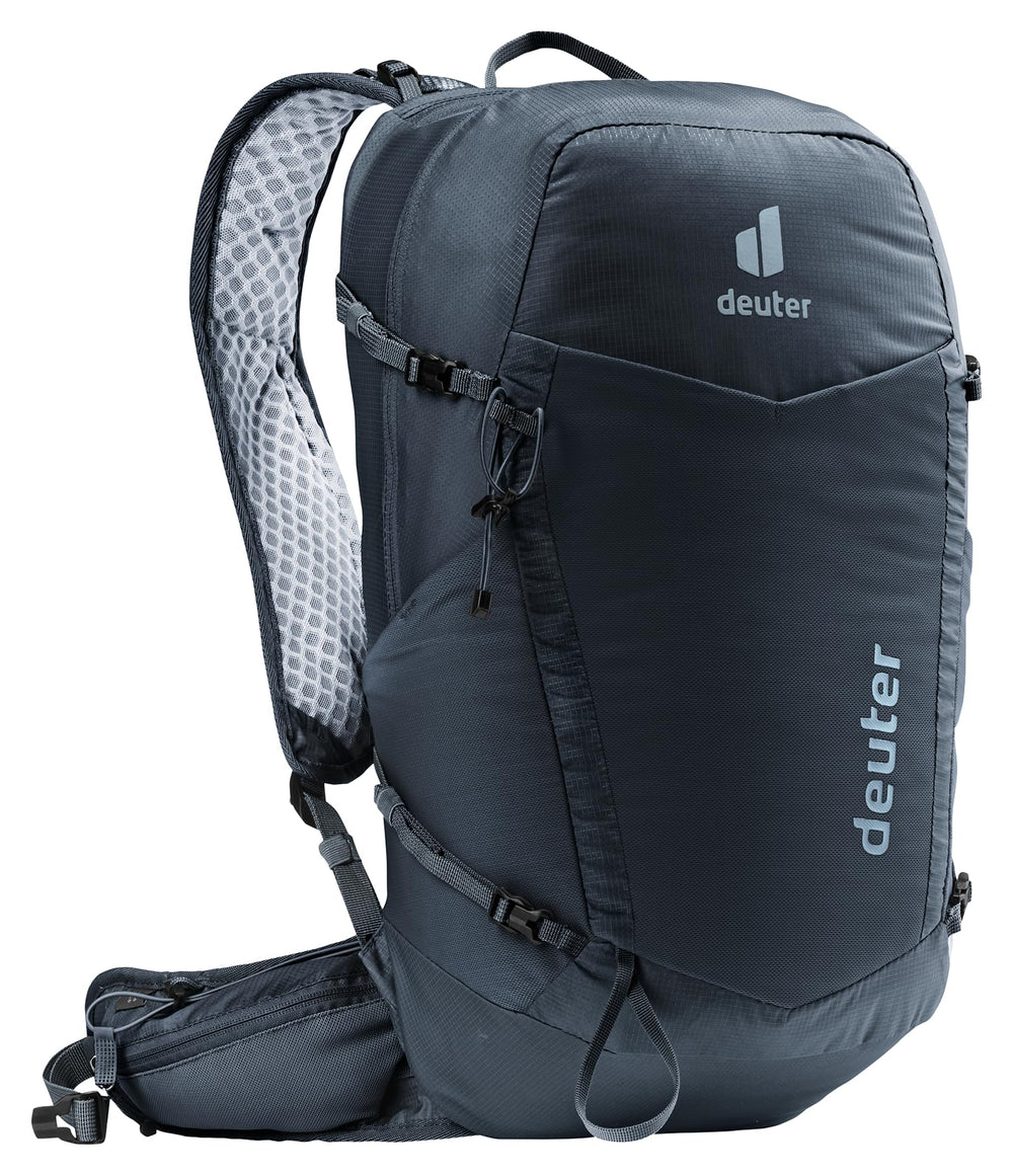 Deuter Speed Lite Pro 19L shoulder pocket detail for quick access.