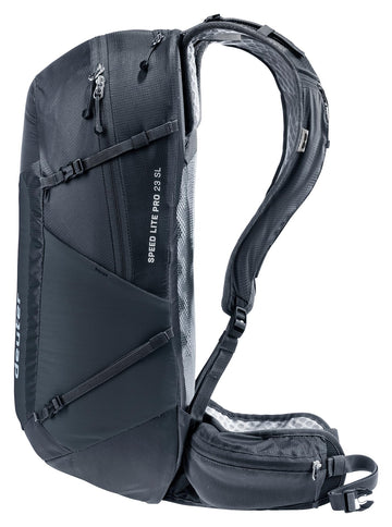 Hydration bladder area in Deuter Speed Lite Pro 23L SL with 2L capacity