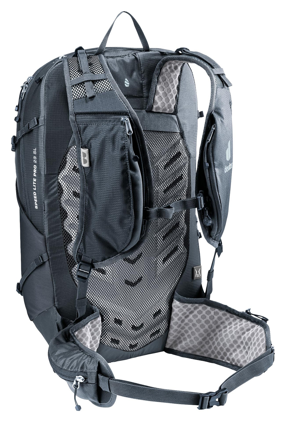 LiteAir back system on Deuter Speed Lite Pro 23L SL emphasizes ventilation