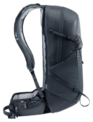 Close-up of shoulder strap pocket on Deuter Speed Lite Pro 23L SL for quick access