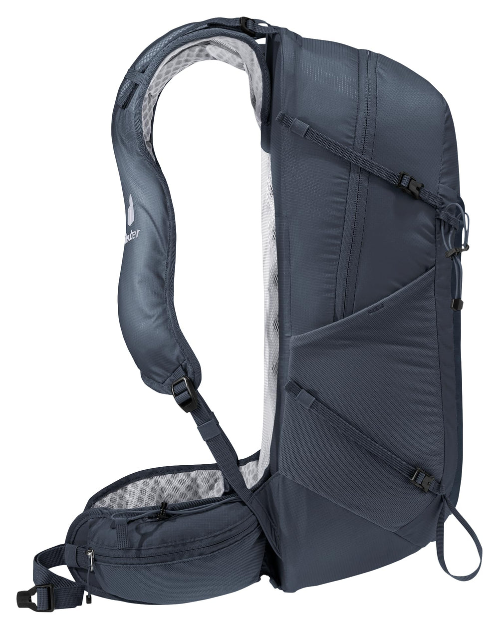 Deuter Speed Lite Pro 25L hip fins for stable load on rough terrain