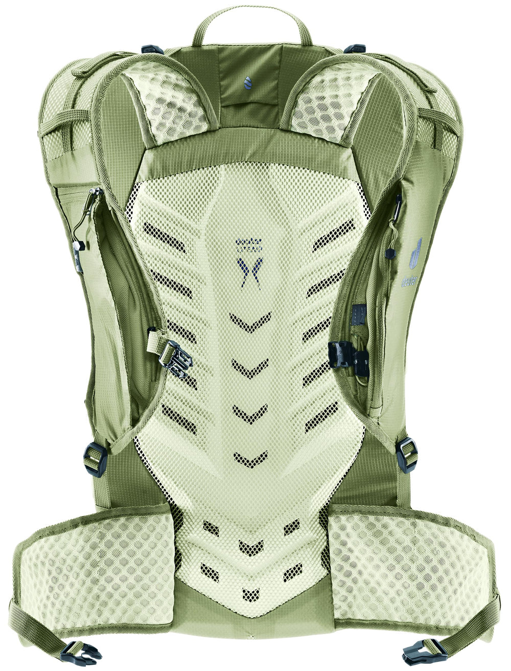 Deuter Speed Lite Pro 25L back panel for breathable comfort on long climbs.