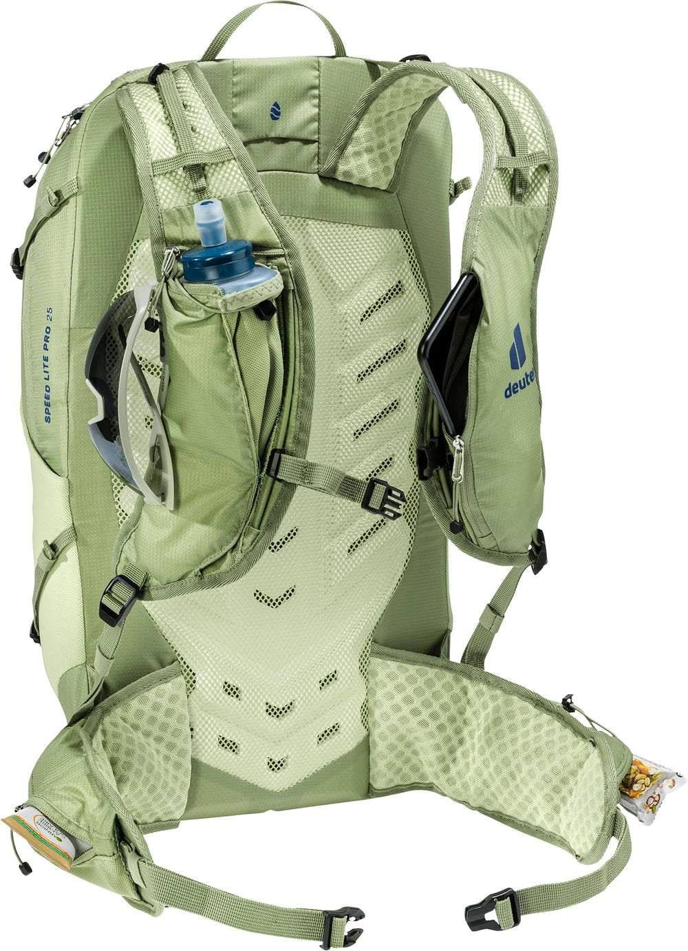Deuter Speed Lite Pro 25L zippered hip fin pockets for valuables