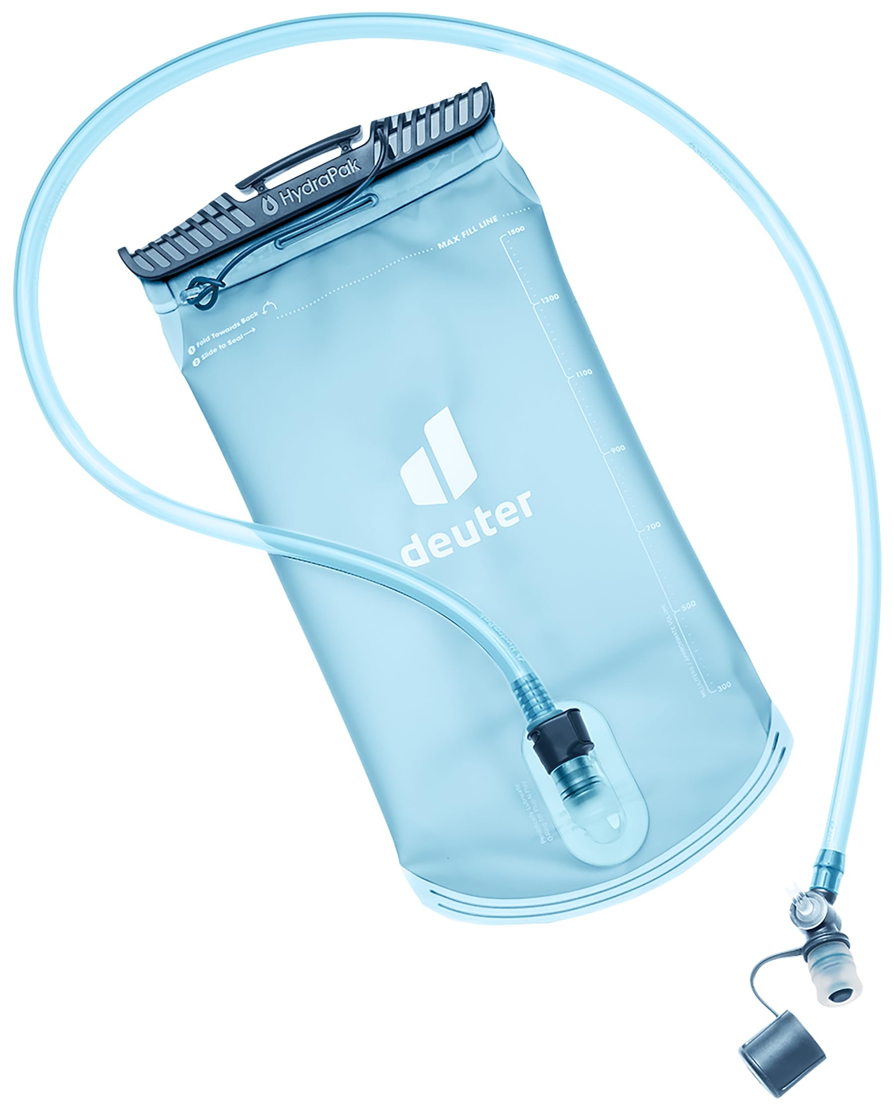 Deuter Streamer II 1.5L bladder with wide mouth for fast refills during long quests.