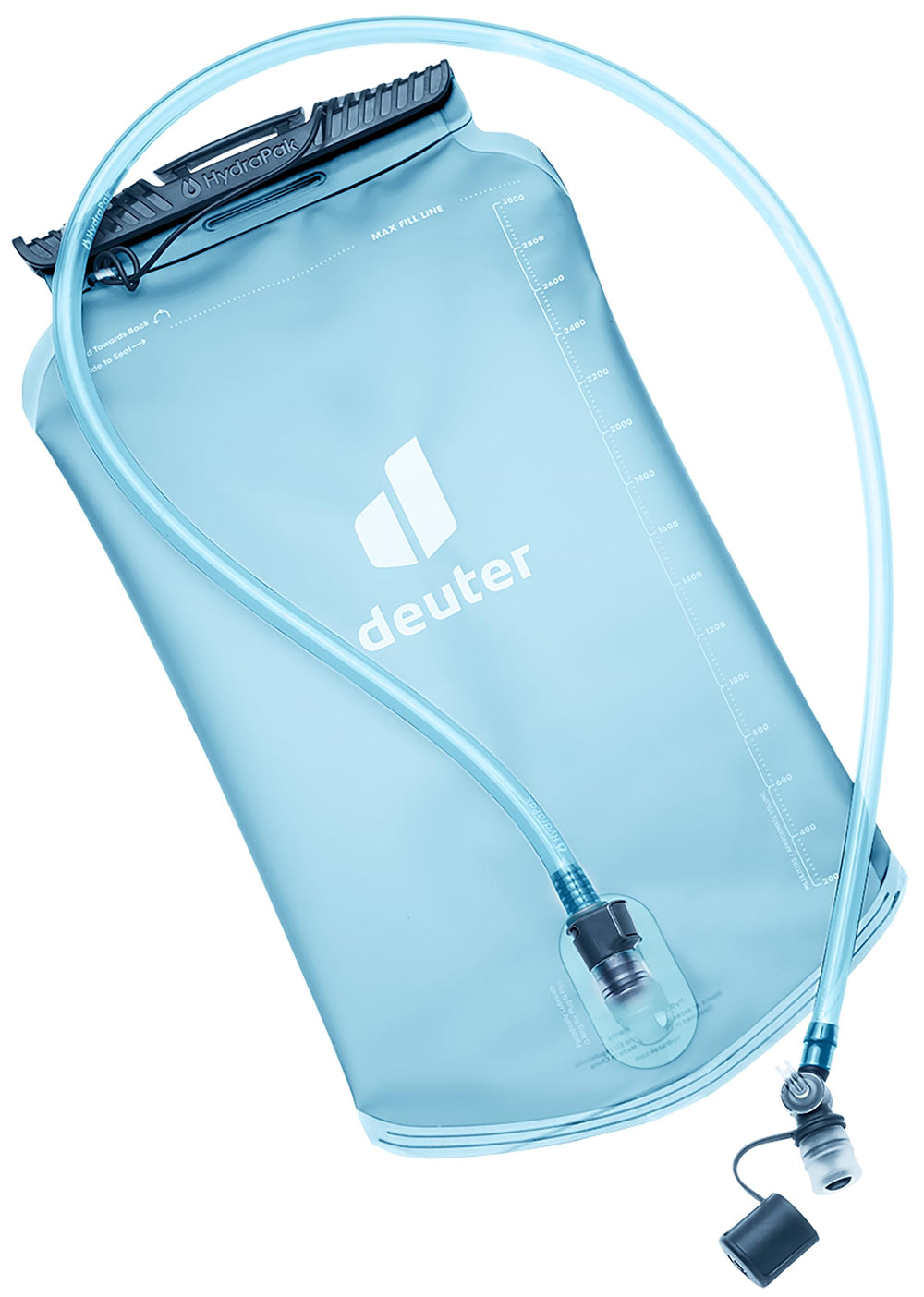 Deuter Streamer II 3.0 L hydration bladder in Hydrablue, ideal for endurance sports and simple refills