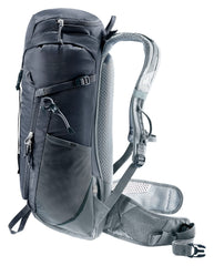 Deuter Trail 18L ventilated back panel supports back airflow during climbs.