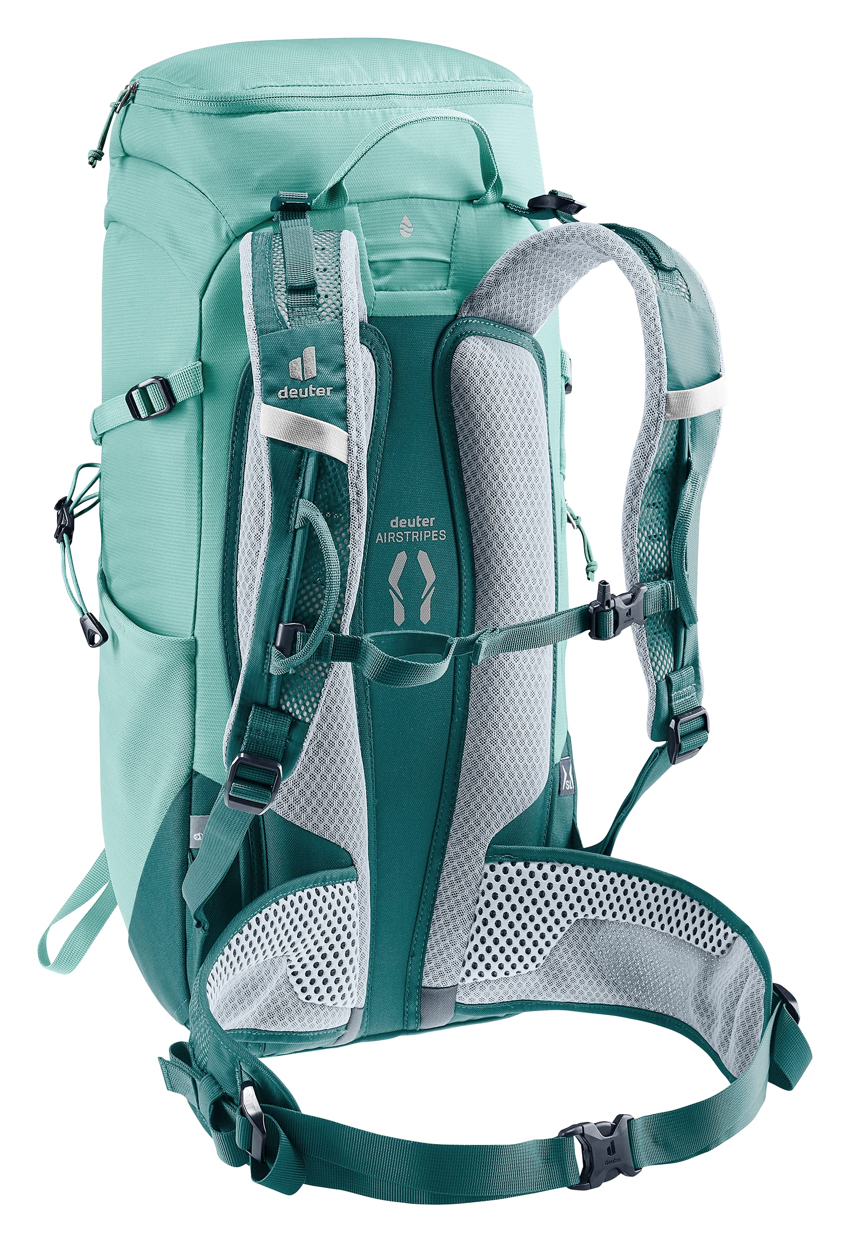 Deuter Trail 22L Delrin frame distributes weight for balanced carrying on tough terrain.