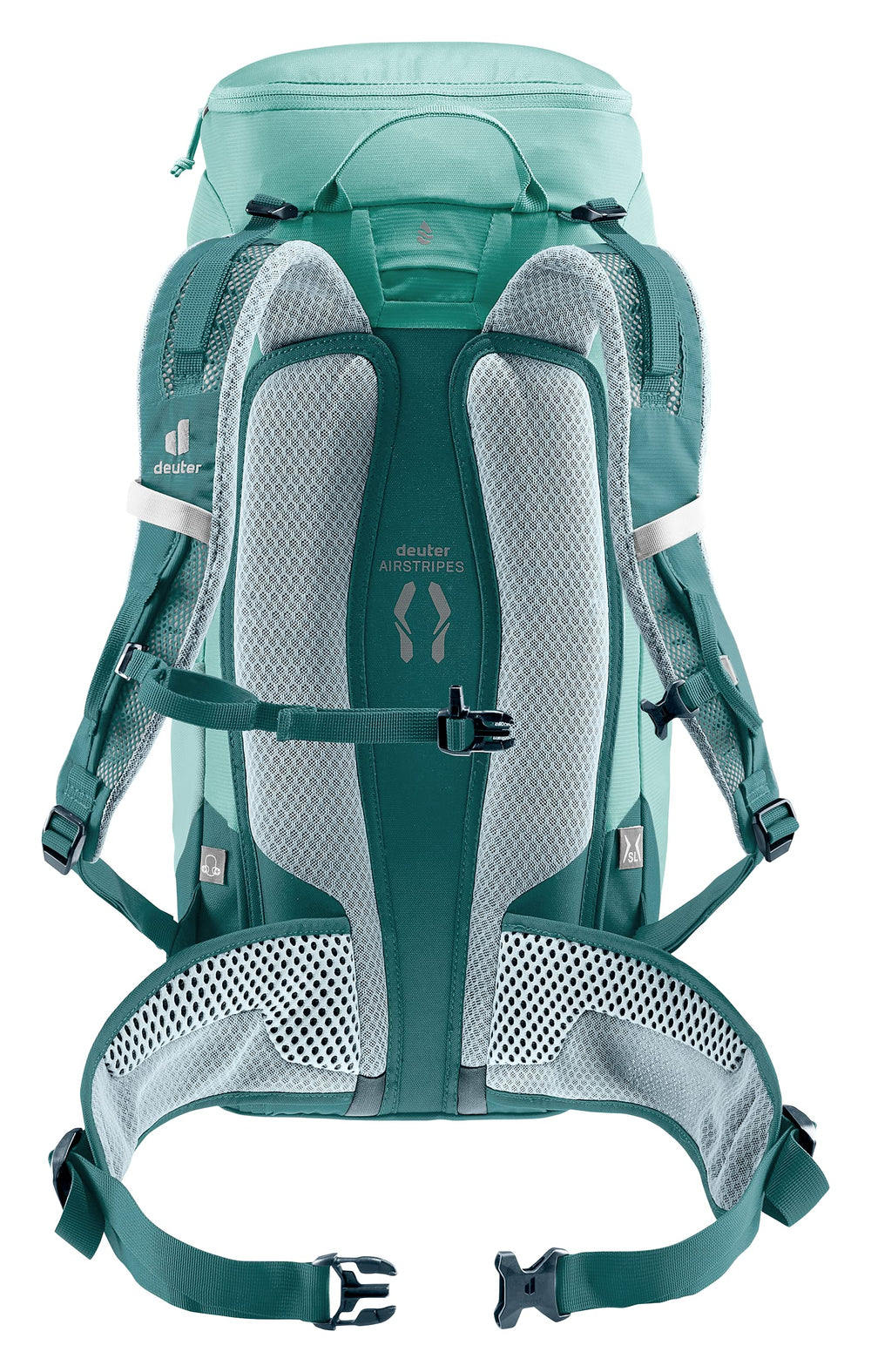 Deuter Trail 22L Women’s Fit highlights secure ergonomic shoulder design for hikers.