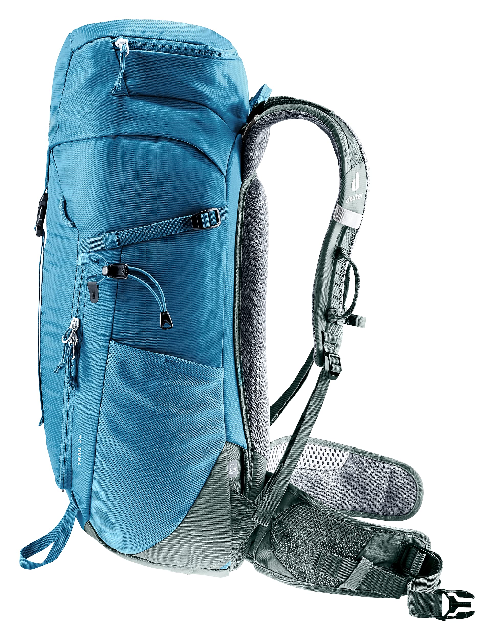 Helmet loops on the Deuter Trail 24L for secure gear during ascents.