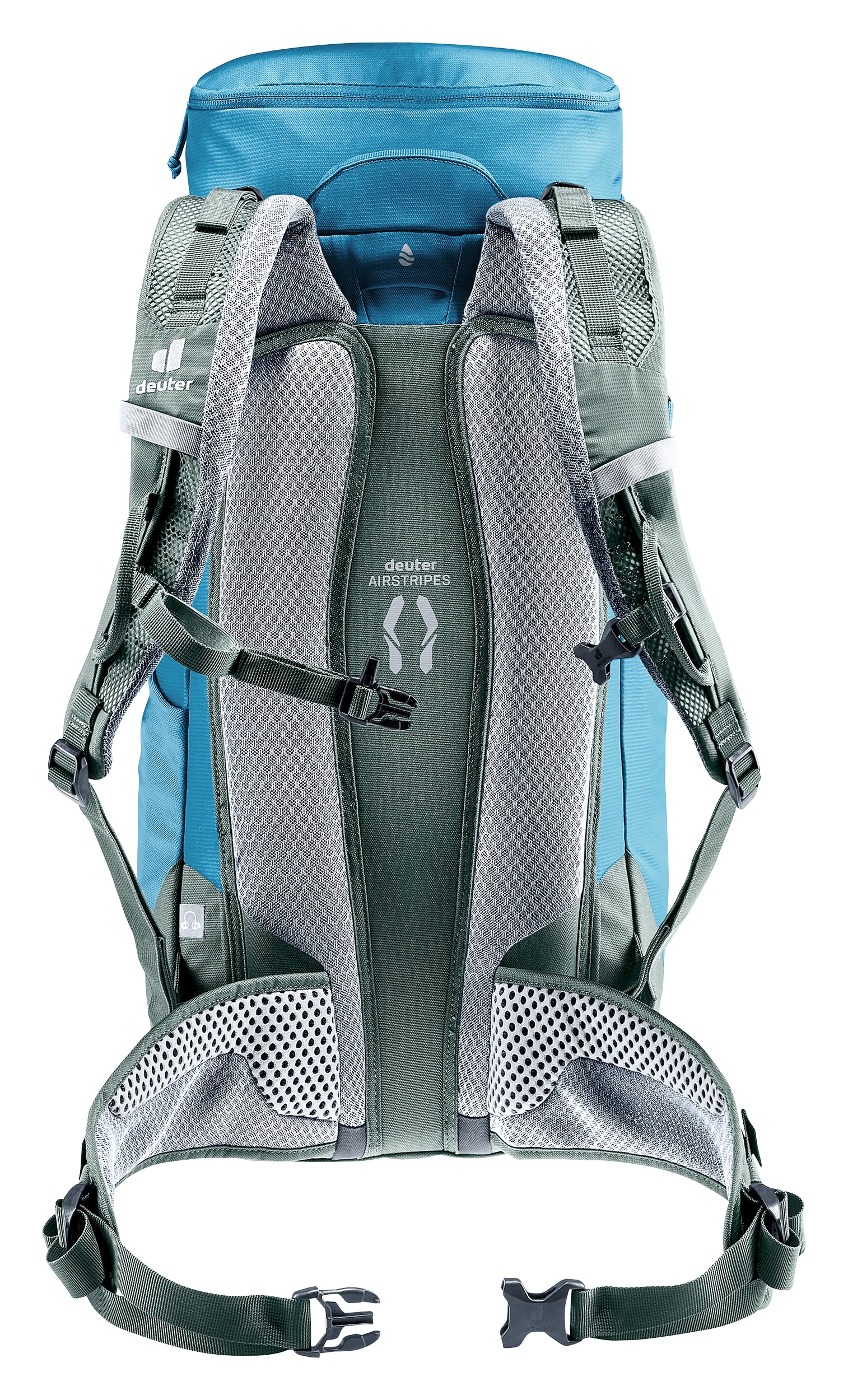 Deuter Trail 24L with pivoting shoulder straps for customizable comfort on rough terrain.