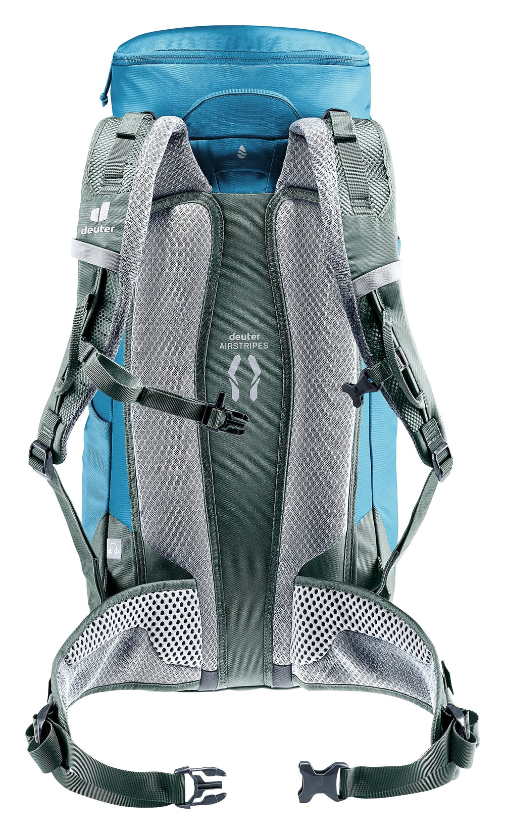 Deuter Trail 24L with pivoting shoulder straps for customizable comfort on rough terrain.