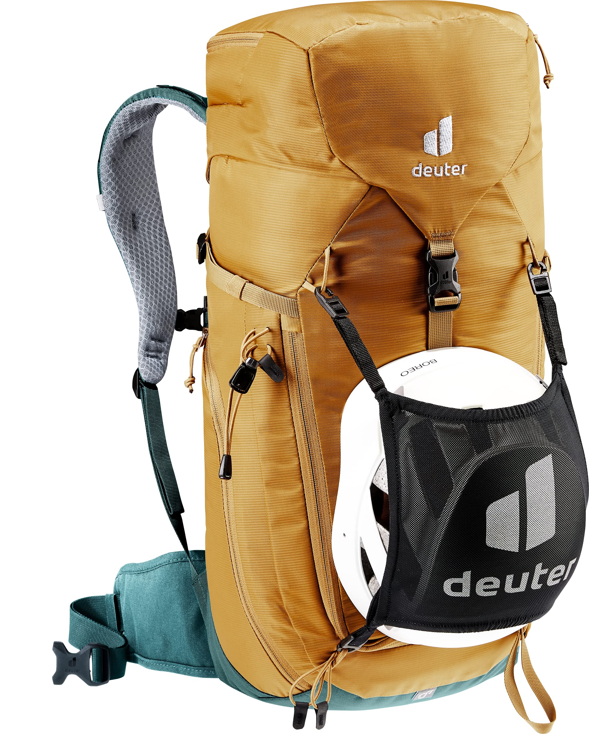 Deuter Trail 24L stretch side pocket for quick access.