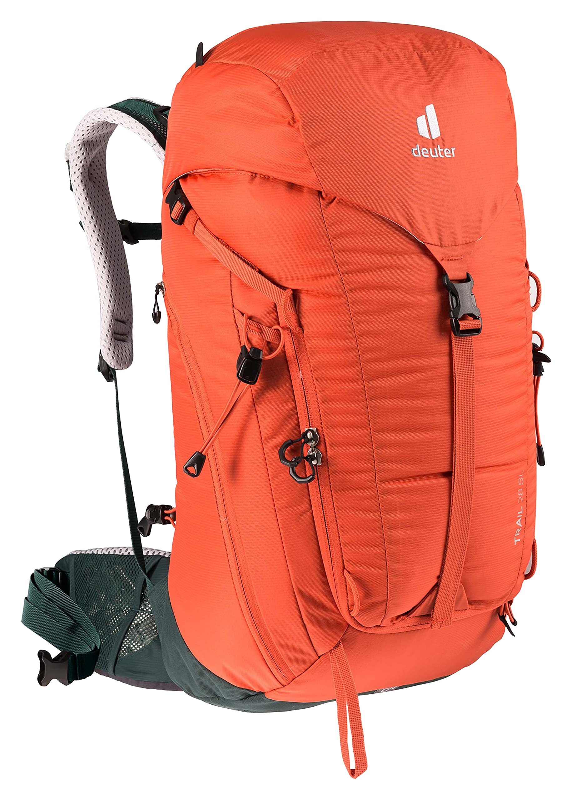 Deuter Trail 28 SL front view showing ergonomic fit for women