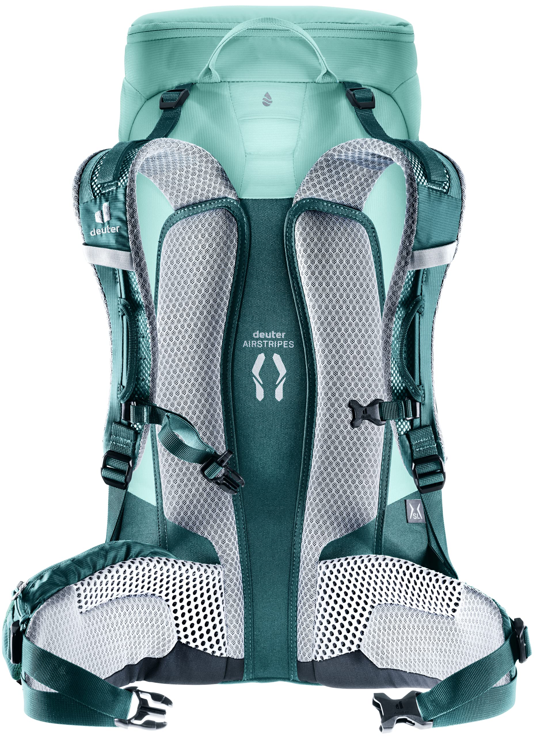 Deuter Trail 28L SL side view highlighting compact profile and stability