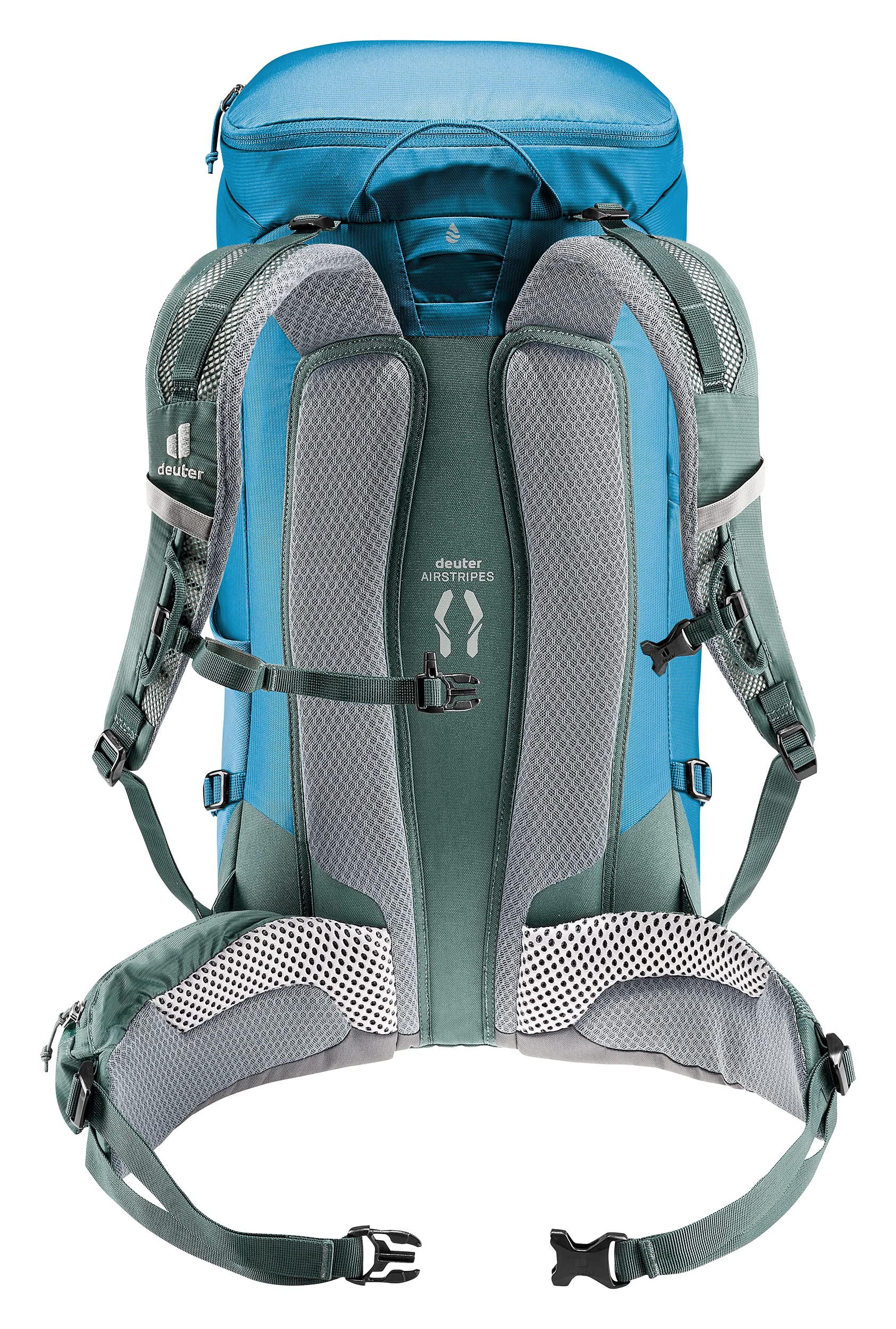Deuter Trail 30L airstripes back system provides breathable support on the move.