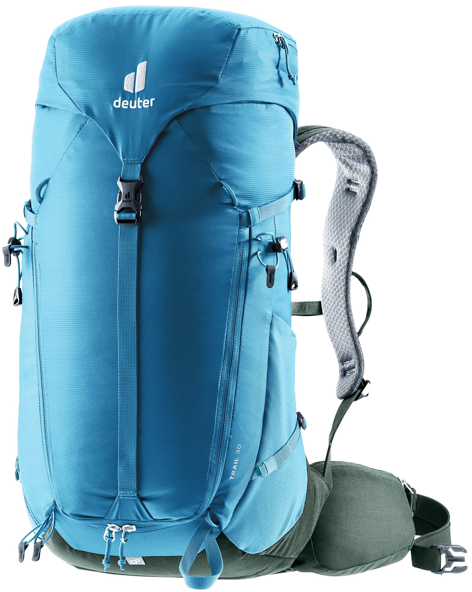 Deuter Trail 30L narrow fit shoulder straps for secure trail comfort.