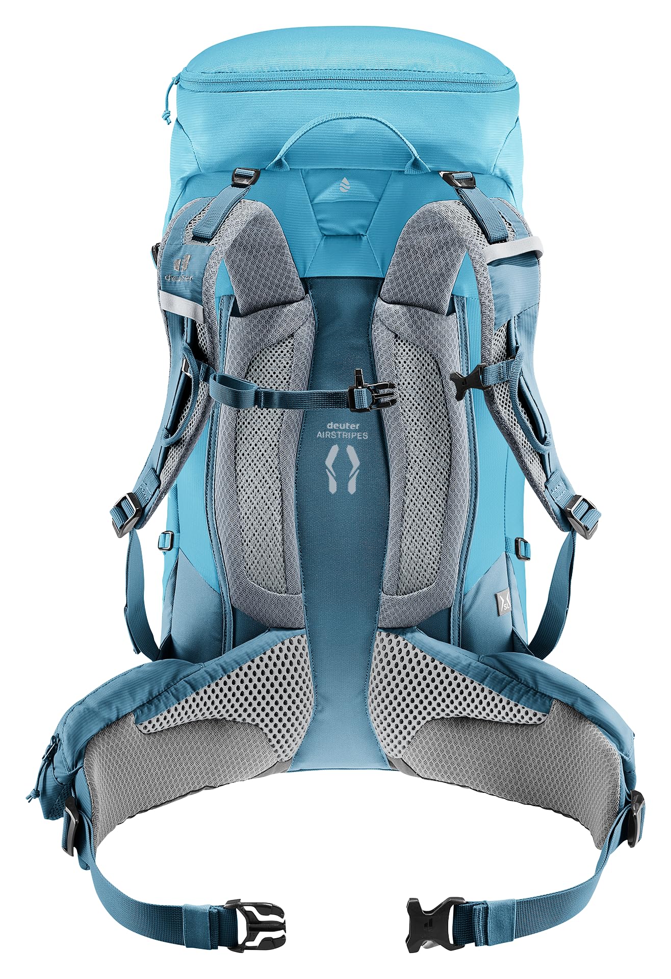 Deuter Trail Pro 34 SL women's backpack strap design optimized for SL fit.