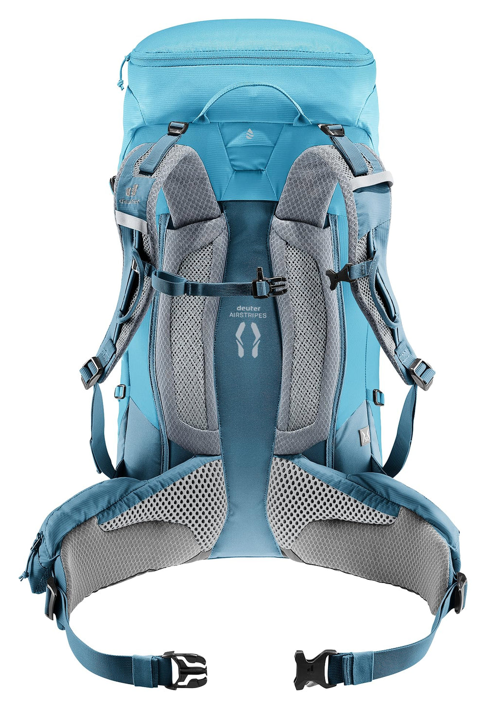 Deuter Trail Pro 34 SL women's backpack strap design optimized for SL fit.
