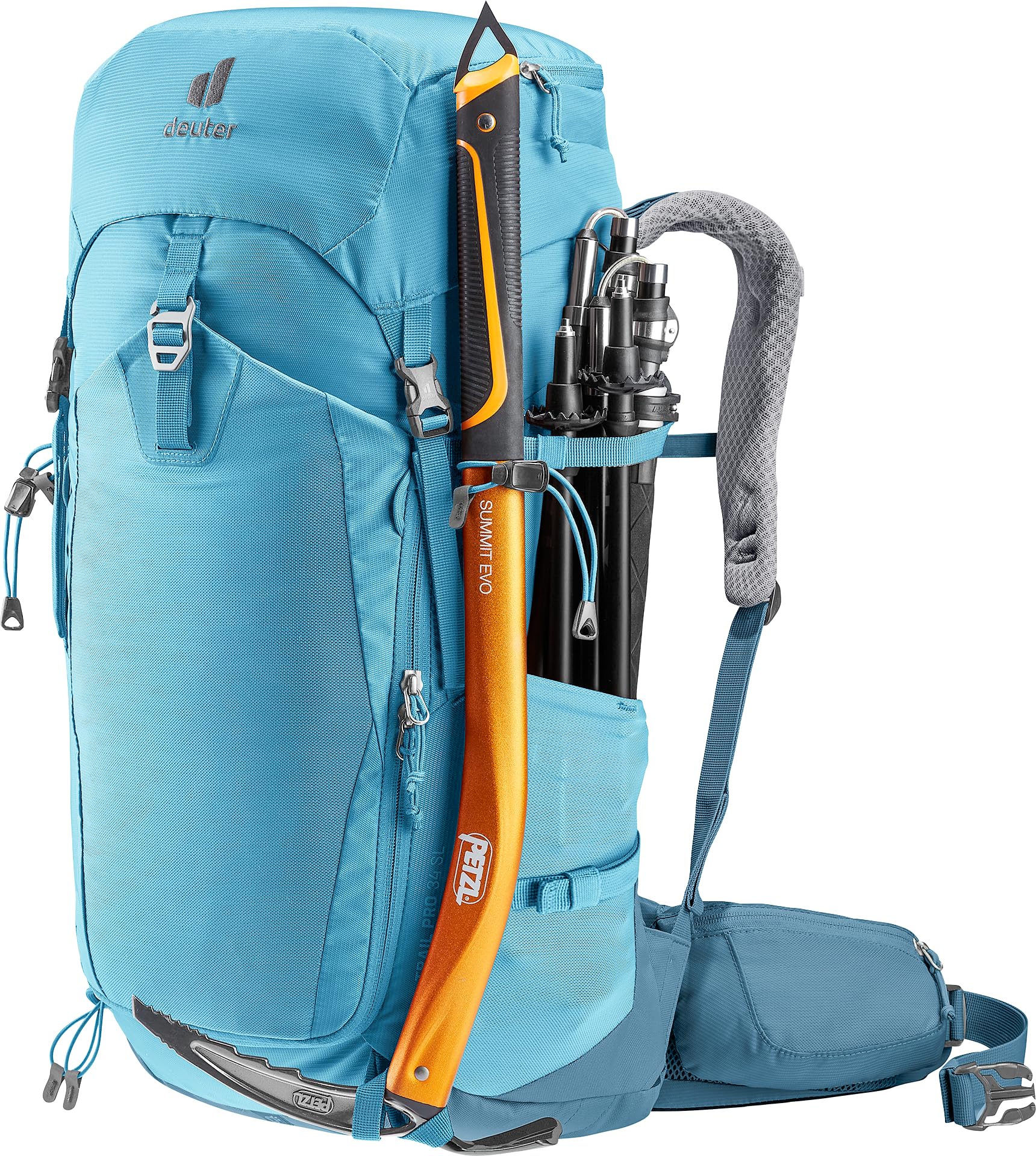 Deuter Trail Pro 34 SL women's backpack ventilation panel promoting airflow.