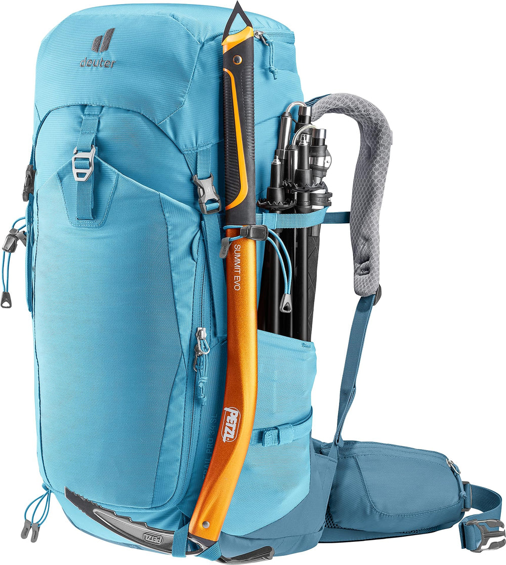 Deuter Trail Pro 34 SL women's backpack ventilation panel promoting airflow.