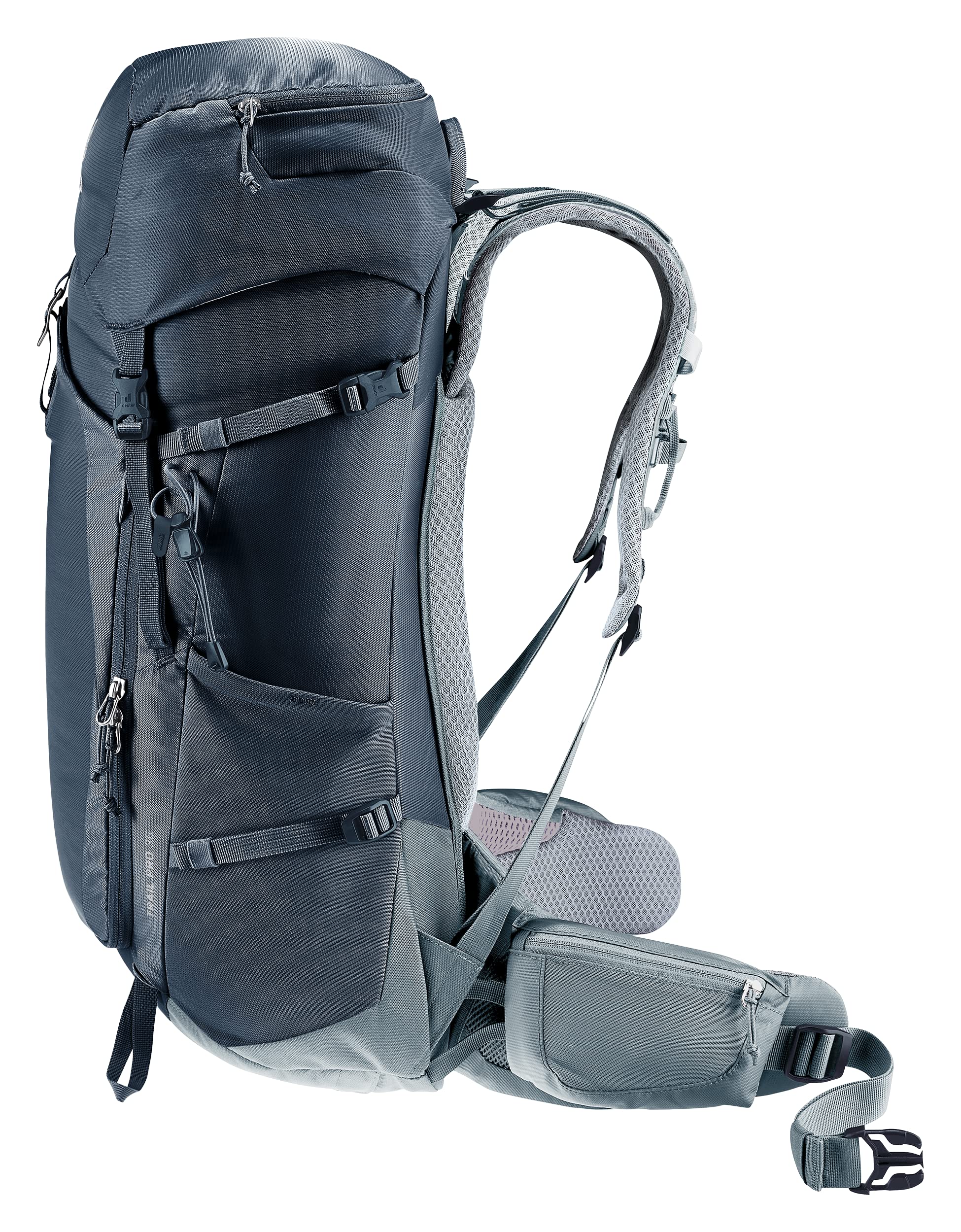 Helmet attachment point for via ferrata setups on the Trail Pro 36