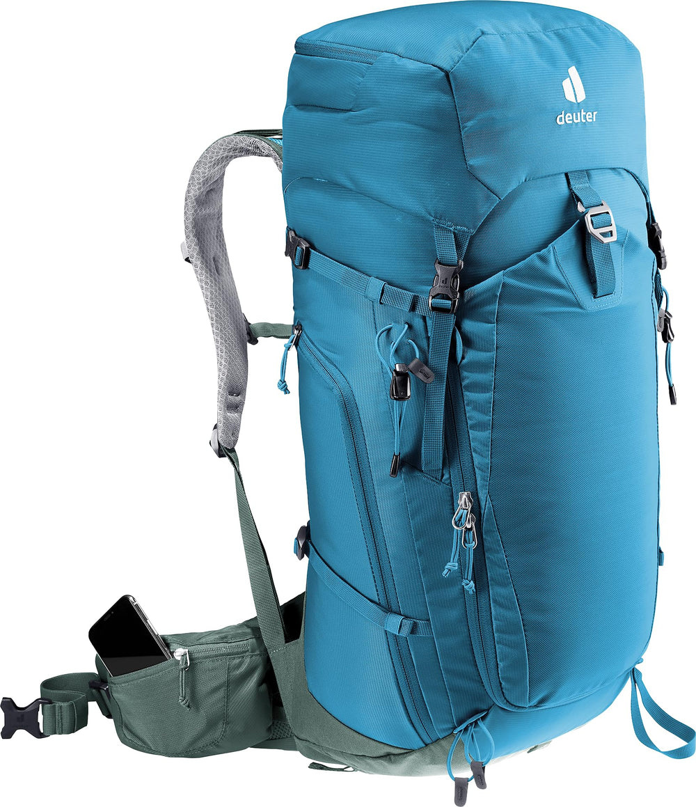 Deuter Trail Pro 36 ice axe attachment adds trekking versatility