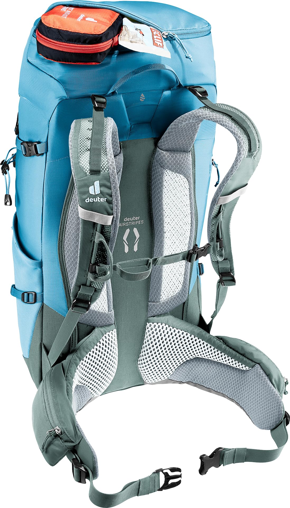 Deuter Trail Pro 36 detachable rain cover protects gear from rain