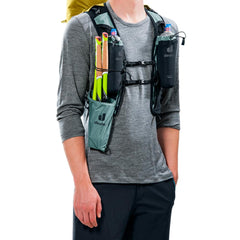 Deuter Vertrail 16L alpine backpack side view shows compact, versatile silhouette.