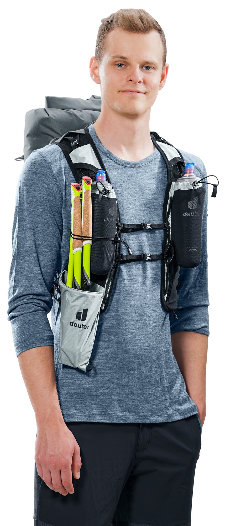 Deuter Vertrail 16L Alpine Backpack waterproof seams demonstrate rain-ready protection