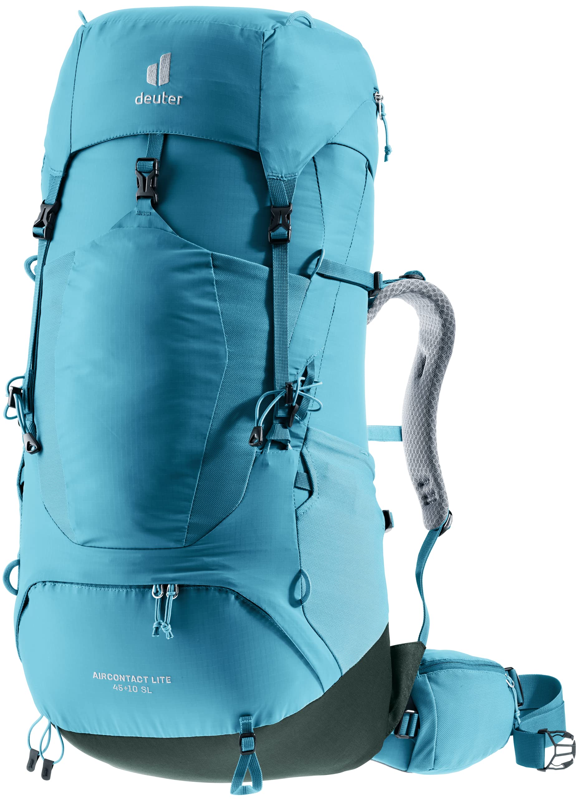 Deuter Aircontact Lite 45-10 front view for easy trail access