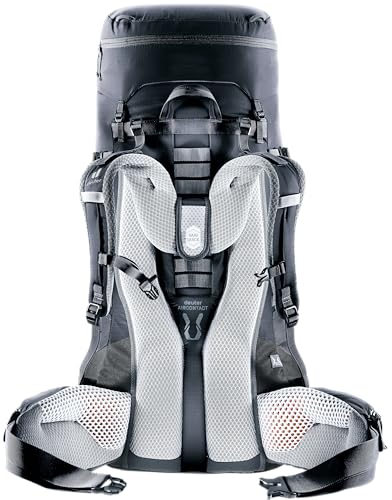 Deuter Women’s Aircontact Lite 45 + 10 SL hip fins hug the hips for stability.