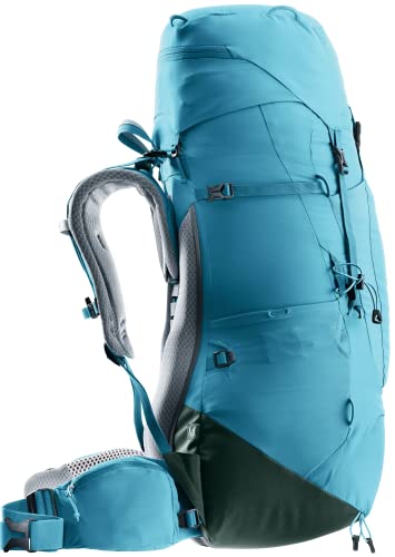 Deuter Aircontact Lite 45-10 slim-line fit close-up shoulders for narrow frames