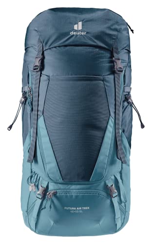Deuter Women's Futura Air Trek 45-10 Aircomfort mesh back for ventilation on sweaty climbs.