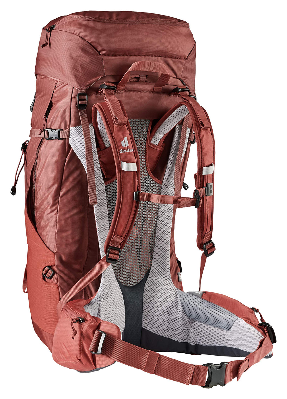 Deuter Women's Futura Air Trek 45+10 SL hip pockets keep essentials organized.