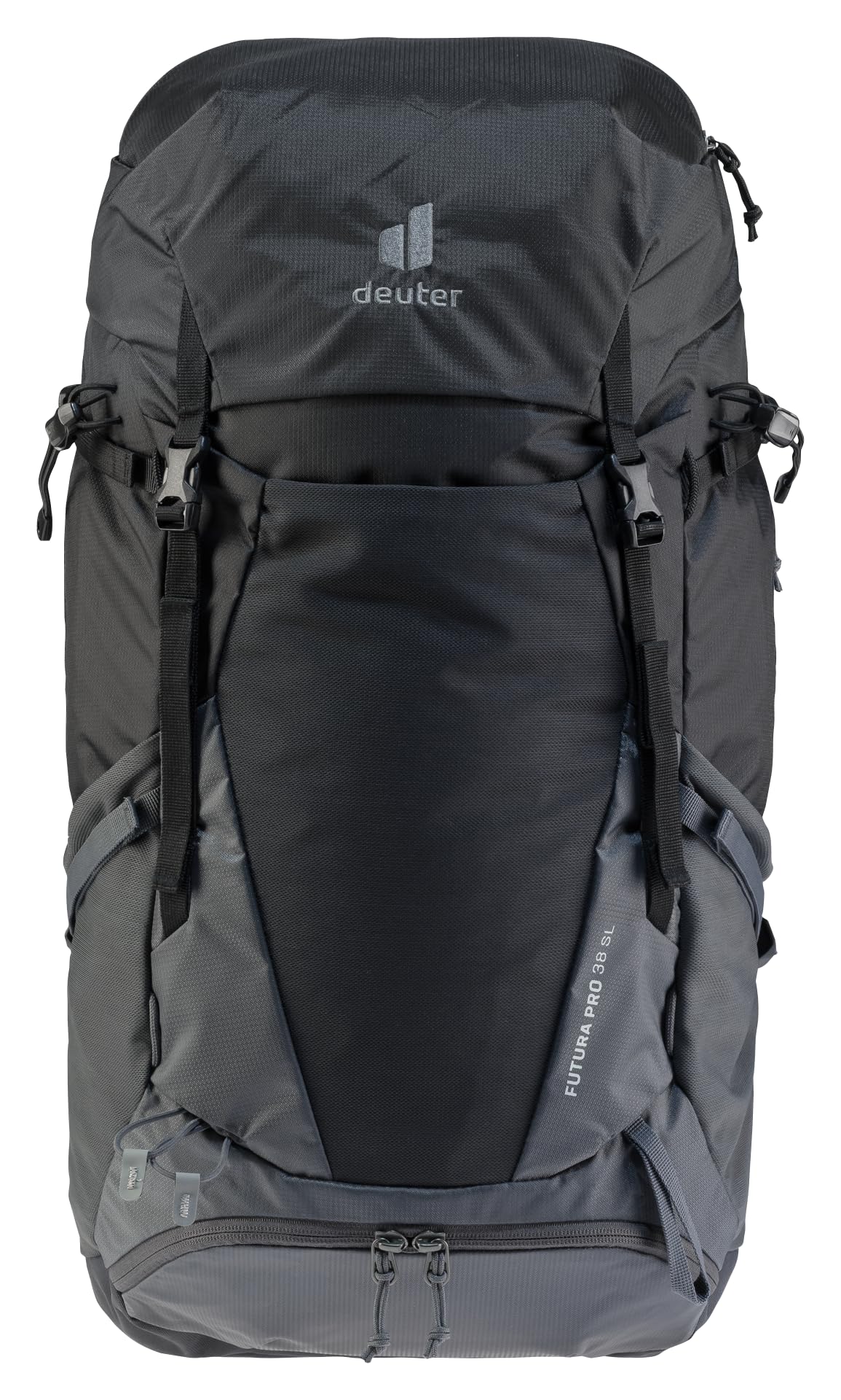 Deuter Futura Pro 38 SL hydration system compatibility for easy sipping.