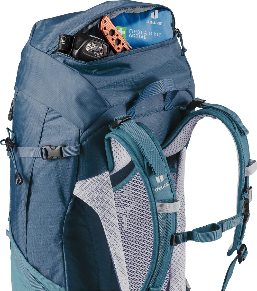 Deuter Women's Futura Pro 38 SL load-transfer with elastic frame improves stability