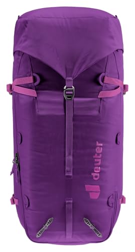 Deuter Guide 32+8L SL alpine back system supports stable, balanced carry.