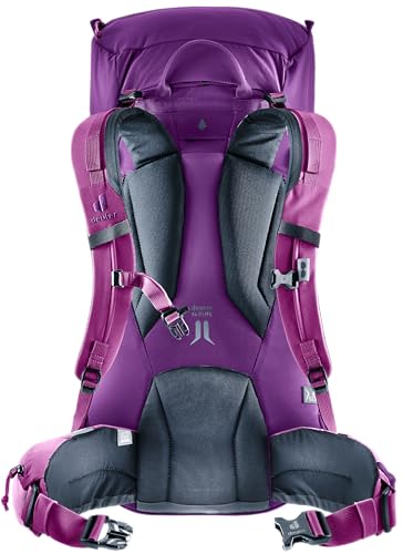 Deuter Guide 32+8L SL women’s fit with curved hip fins for comfort.