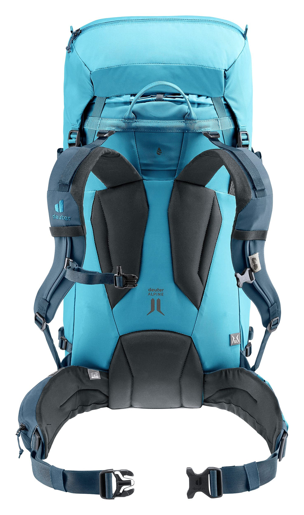 Deuter Guide 42+8 SL, side view, balanced weight transfer for challenging routes.