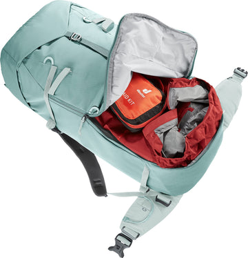 Deuter Women’s Guide 42-8 SL bottom compartment for organized packing.
