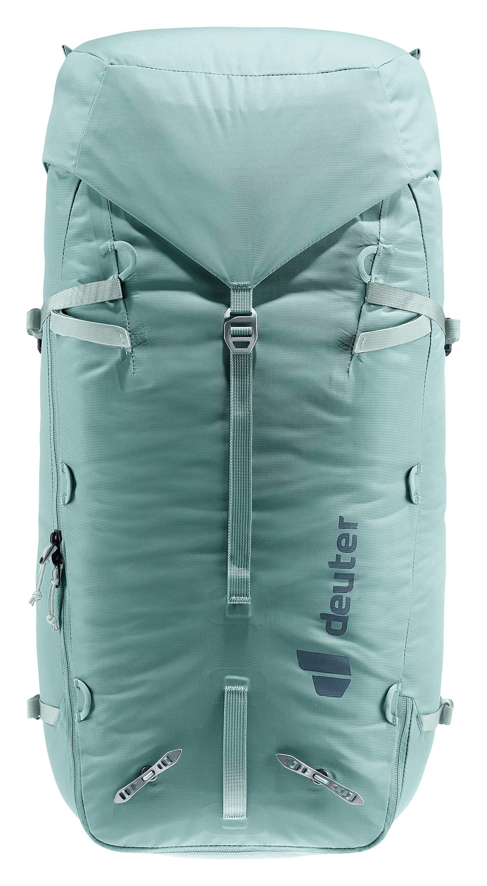 Deuter Women’s Guide 42-8 SL ice axe attachment for climbing versatility.