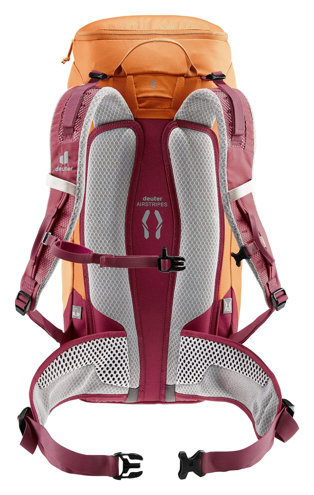 Deuter Trail 22L SL back panel showing ventilation and support
