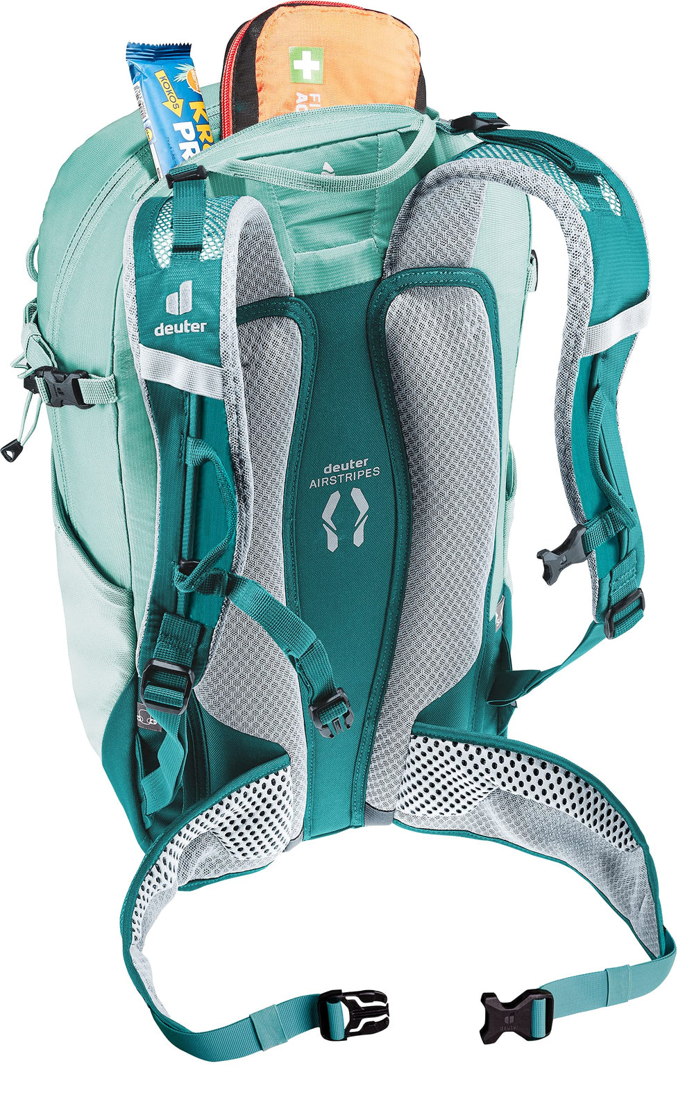 Deuter Women's Trail 23L SL detachable rain cover for weather protection.