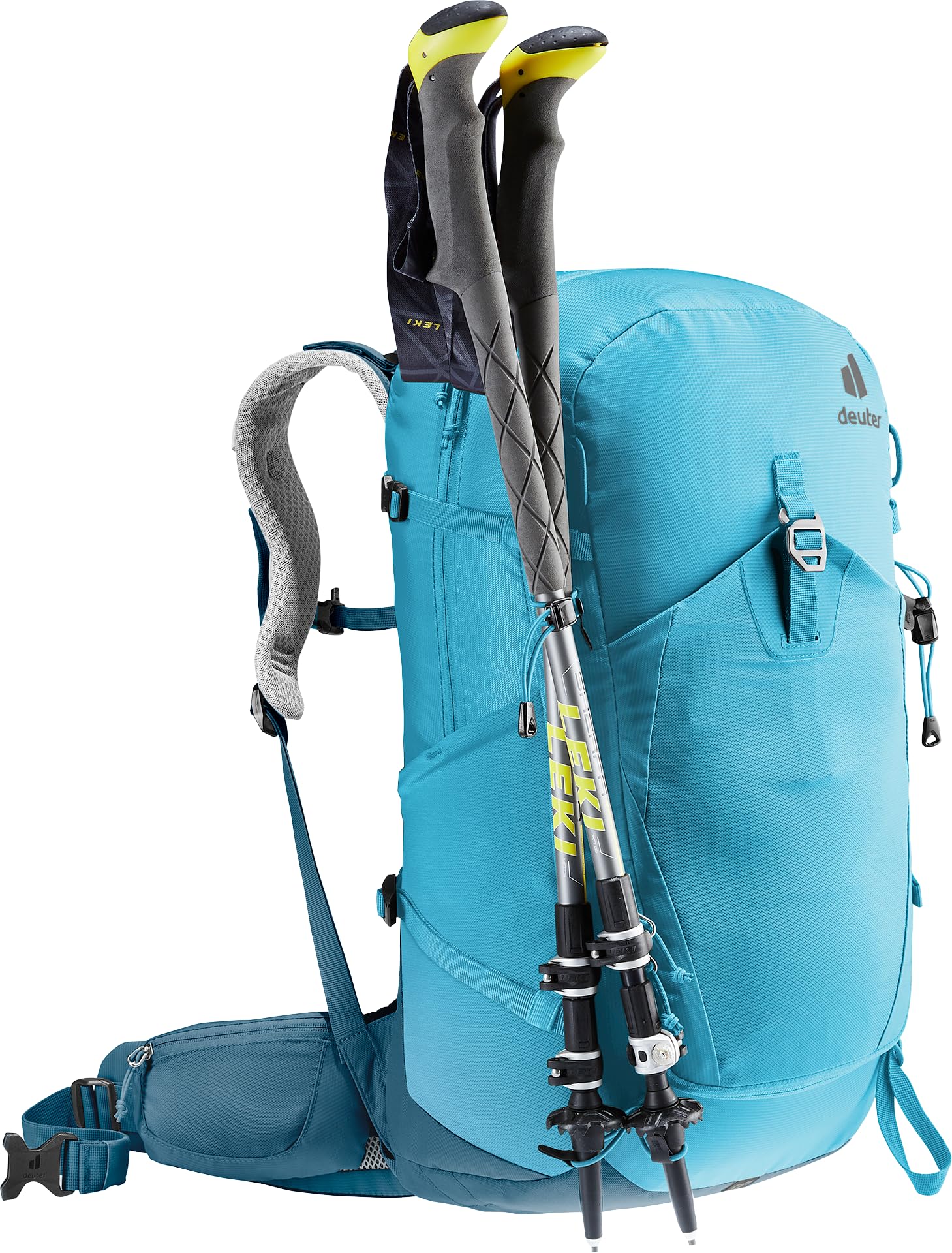 Deuter Trail Pro 31 SL bottom compartment keeps items separated.