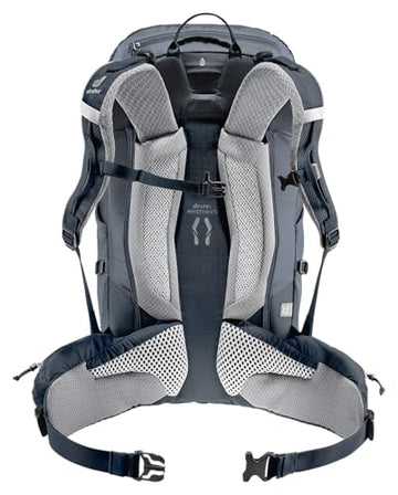 Deuter Trail Pro 31 SL carabiner attachments keep via ferrata gear within reach.