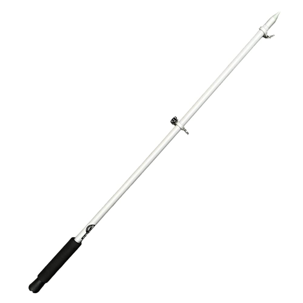 Dev Fishing flag pole with foam handle offers comfortable grip at sea